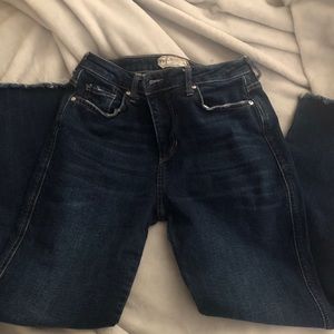 Size 4 Free People jeans with raw hem
